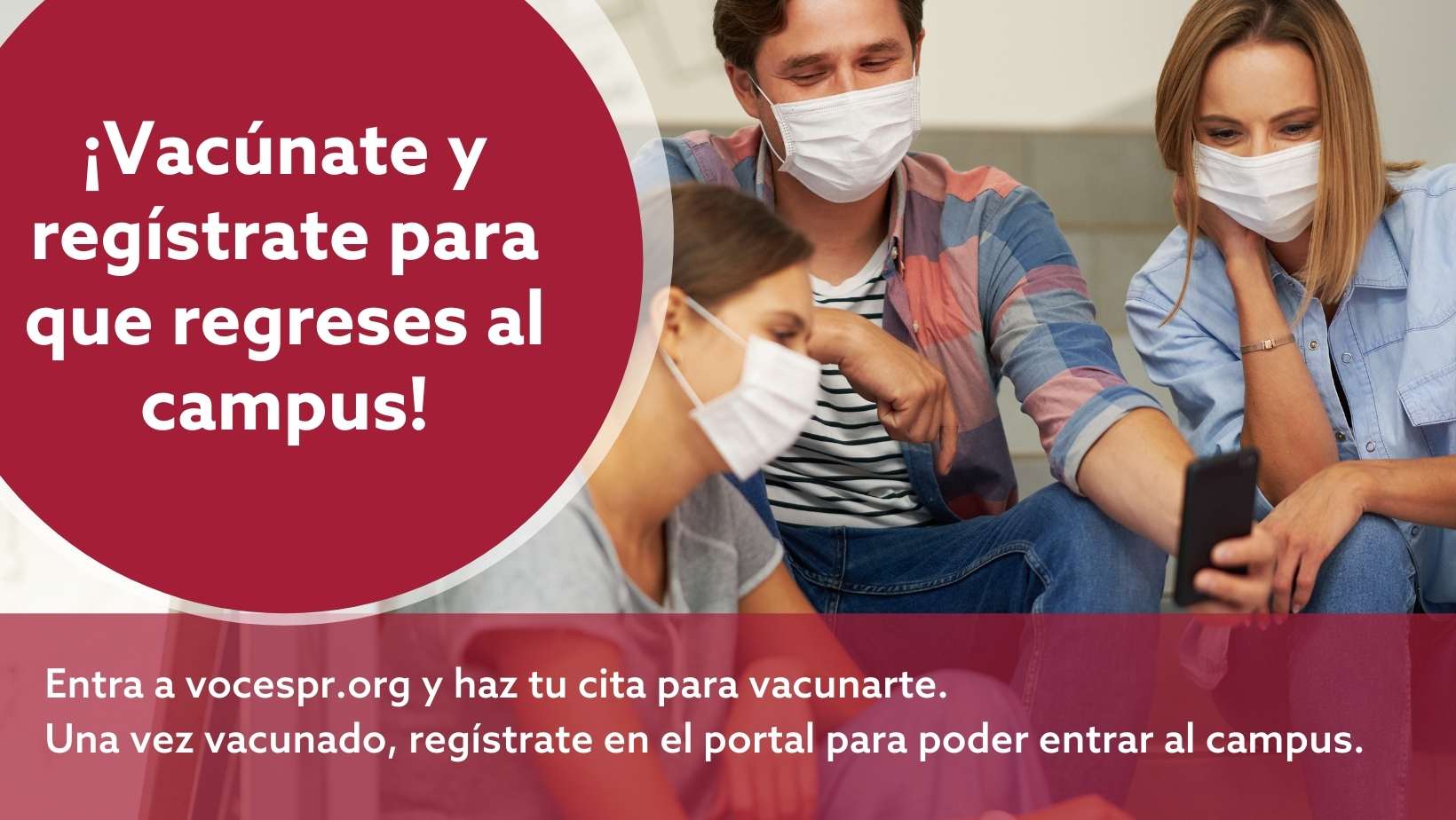 Vacúnate y regístrate